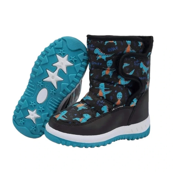 NWT EQUICK Boys Winter Boots Waterproof Lightweight Kid Snow Boots with Fur - Picture 3 of 7